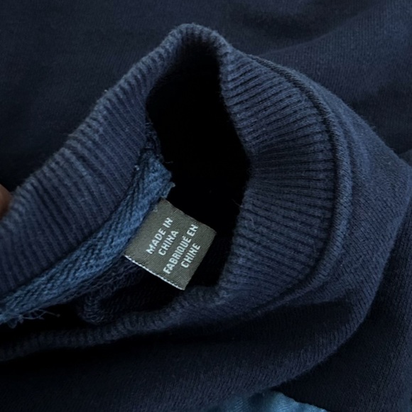 Slate and Stone Sweater Men’s Size L Navy Blue Crew Neck Sweatshirt - Picture 4 of 6